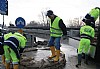 immagine Volontari della protezione civile in azione