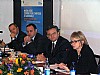 immagine Il convegno sul futuro del lavoro nel distretto ceramico: da sinistra Gianni Cavicchioli (Assessore provinciale al lavoro), Emilio Mussini (vice Presidente Assopiastrelle), Graziano Pattuzzi (sindaco di Sassuolo), Paola Manzini (Assessore regionale al lavoro)..