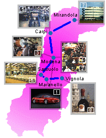 Map: n. 12 Die Industrie bringt Modena in die Welt
