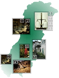 Map: n. 7 Gerte, Wohnungen, Industrieerzeugnisse <BR>erzhlen die Geschichte des Menschen